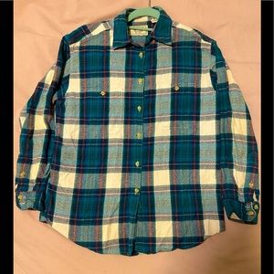 Amazing vintage plaid button down sz M